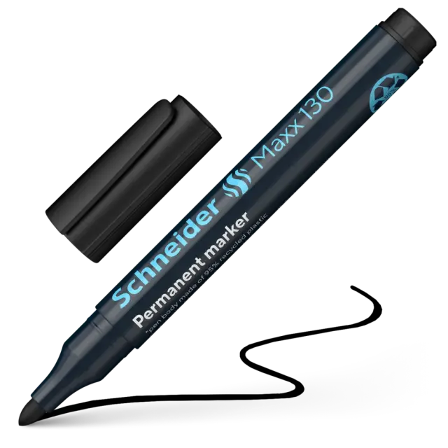 Schneider Maxx 130 Μαύρος ανεξίτηλος μαρκαδόρος