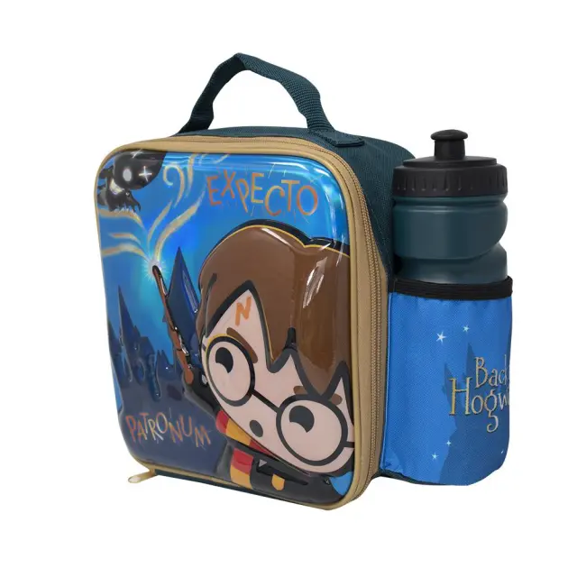 Ισοθερμική τσάντα και παγούρι Harry Potter Kawaii Embossed 3D 2