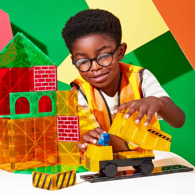 Magna-Tiles Μαγνητικά Πλακίδια Builder XL 50 Κομμάτια (3+ ετών) 242050 3