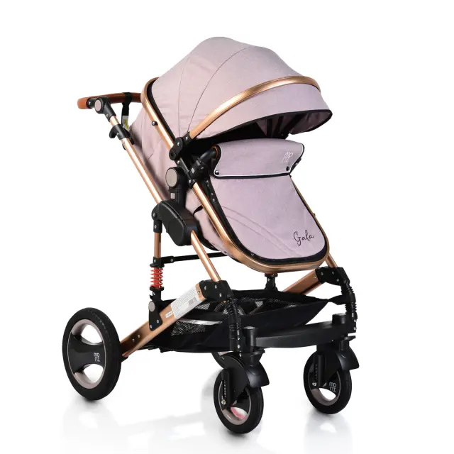 MONI - Baby stroller Gala Beige leather - 3800146234799