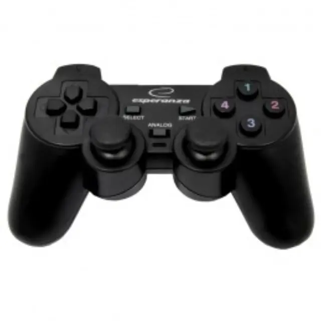 Esperanza EG106 Gaming Controller Joystick PC,Playstation 2,Playstation 3 Analogue - Digital USB 2.0 Black