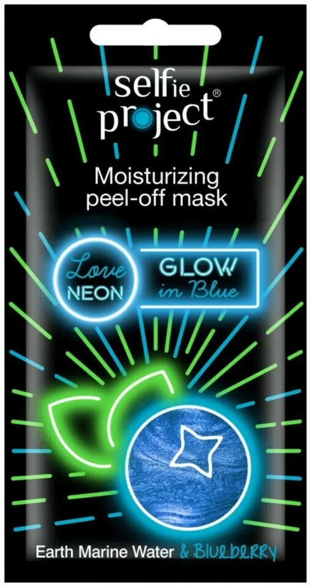 Sefie Project Peel-off mask #Glow in Blue-blueberry Ενυδατική Μάσκα Προσώπου, 10ml