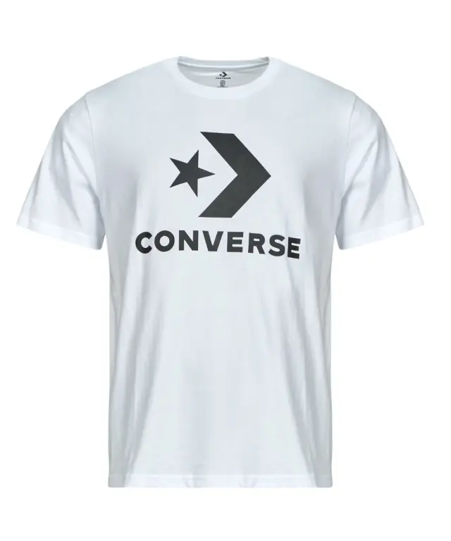 Converse - Ανδρικό T‑shirt Logo Star Chevron CVM5T458-100 Λευκό - XS