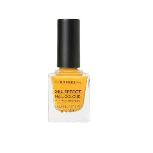 Korres Gel Effect Nail Colour Limited Edition No.91 Sunshine Βερνίκι Νυχιών Απόχρωση Κίτρινο, 11ml
