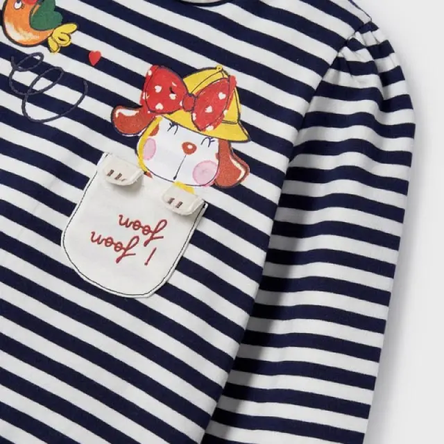 Baby 6 μηνών έως 4 ετών Μπλούζα μακρυμάνικη ECOFRIENDS εκρού-κόκκινο - 12M 2