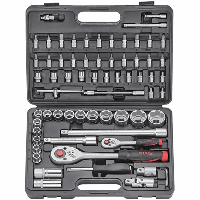 ΚΑΣΕΤΙΝΑ ΚΑΡΥΔΑΚΙΑ 1/2" & 1/4″ 68ΤΕΜ FORCE 4682-5