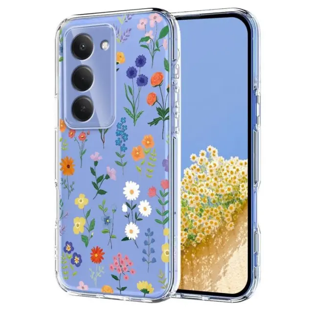 Flowers Pattern Θήκη για Redmi 15-Clear Daisy OEM