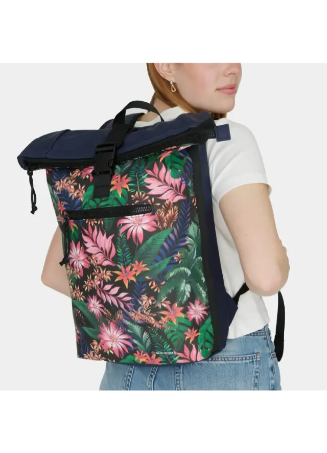New Rebels - New rebels Mart - New York Flowerpower Rolltop Backpack 16L 2