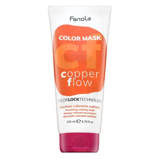 Fanola Color Mask nourishing mask with coloured pigments to refresh your colour Copper Flow 200 ml