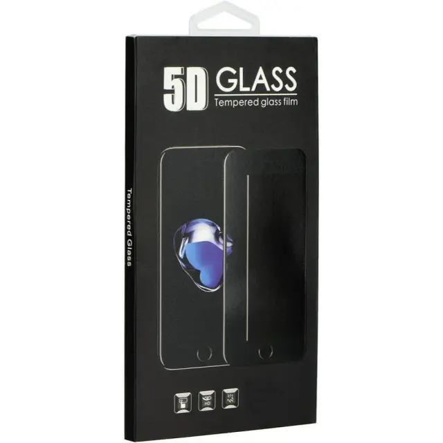 Tempered Glass 5D Full Glue Black Full Face (iPhone 13 mini)