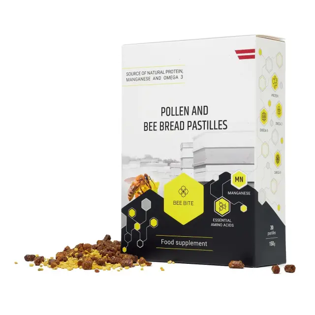 Bee pollen and bee bread pastilles 150gr