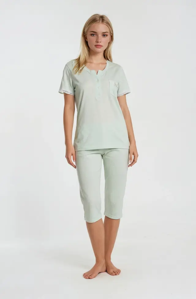 S984 - Aqua - PYJAMA PETIT DOT - M 2