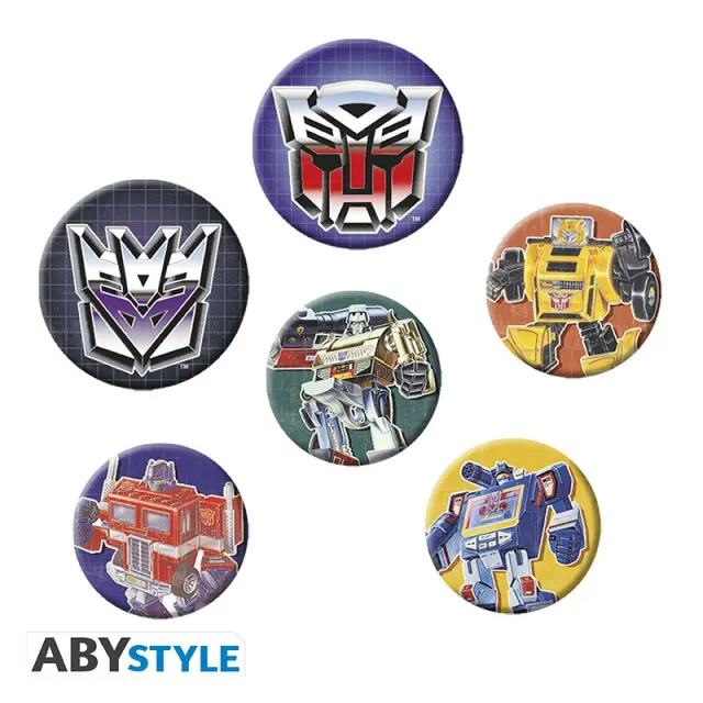Κονκάρδες 6 τεμ TRANSFORMERS - Badge Pack - Transformers First Generation ABYACC488 2