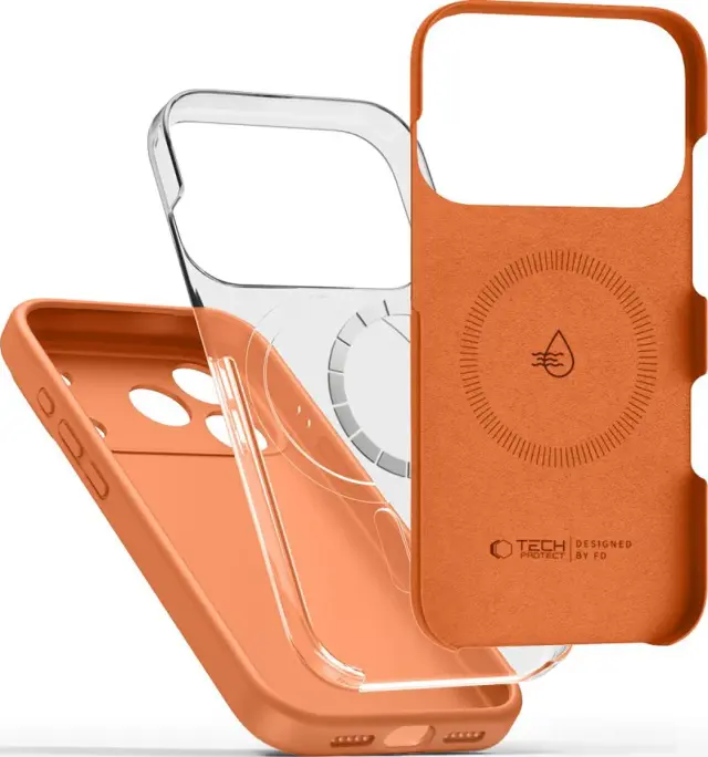 Tech-Protect® MagSafe Θήκη Σιλικόνης για iPhone 17 Pro Max/18 Pro Max- Cosmic Orange 2
