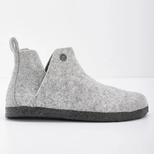 Birkenstock Παντόφλες Unisex τσόχα Γκρί BIR/ANDERMATT SHEARLING 1017888 L/GREY