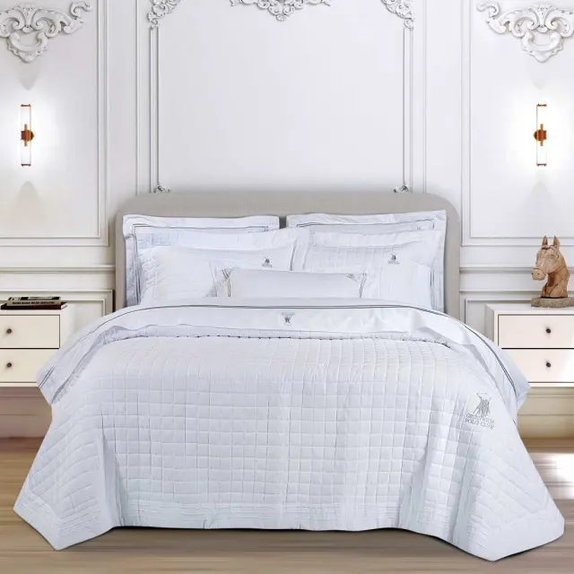 Ζεύγος Μαξιλαροθήκες 50x70+8 Oxford Classic Greenwich Polo Club 2354 White 100% Microfiber 2