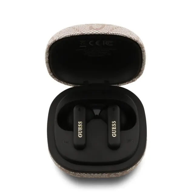 Guess PU 4G Metal Logo ENC TWS Wireless Earphones Pink 2