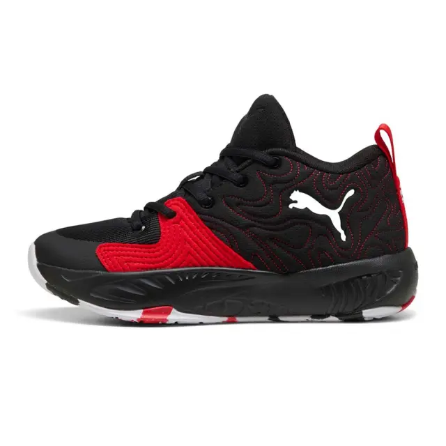 Puma Boy's Court Pro 3 JR Μαύρο - Κόκκινο 314061-06 (Puma)