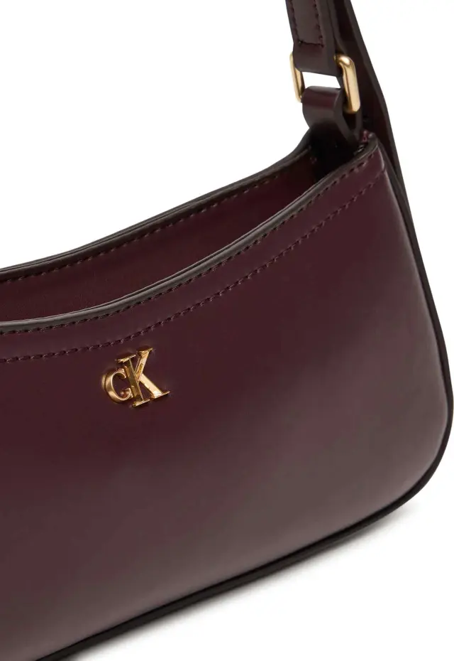 Calvin Klein Γυναικεία Μικρή Τσάντα Ώμου CK Small Shoulder Bag Μπορντό 2