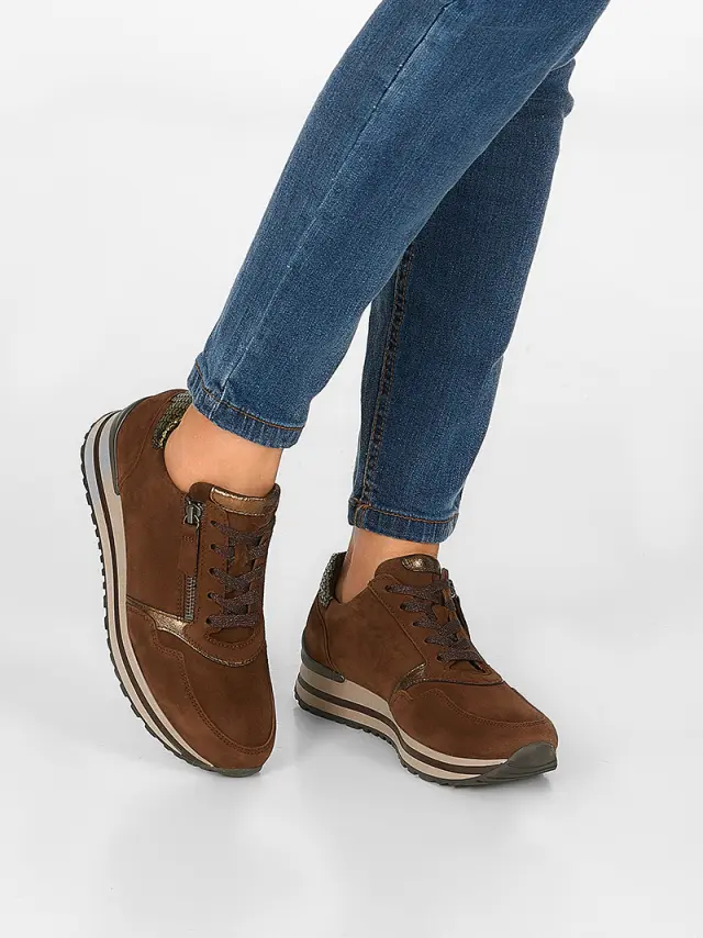 Gabor Sneakers Γυναικείο δέρμα Nubuck Καφέ GAB/76528 31-CACAO/ORA/GR 2