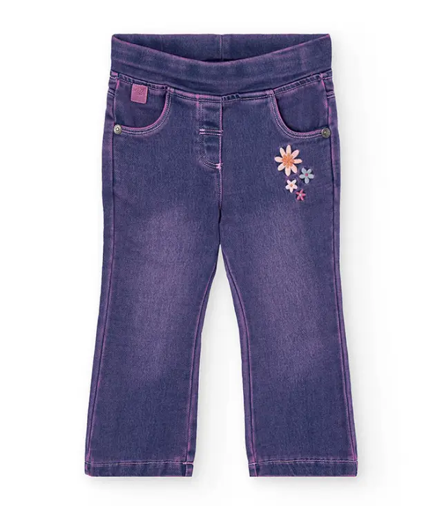 Boboli Παντελόνι τζιν με σχέδιο MEADOWS FLOWERS - 8Y