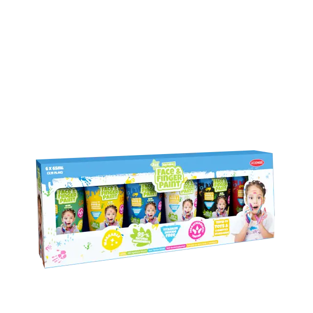 Face Painttoos - 65ml Tubes 6-Pack (109004) - Toys