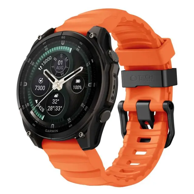 Tech-protect Motion Garmin Fenix 5 / 6 / 6 Pro / 7 / 8 / 8 Pro / E / 9 / 9 Pro (47 Mm) Signal Orange 3