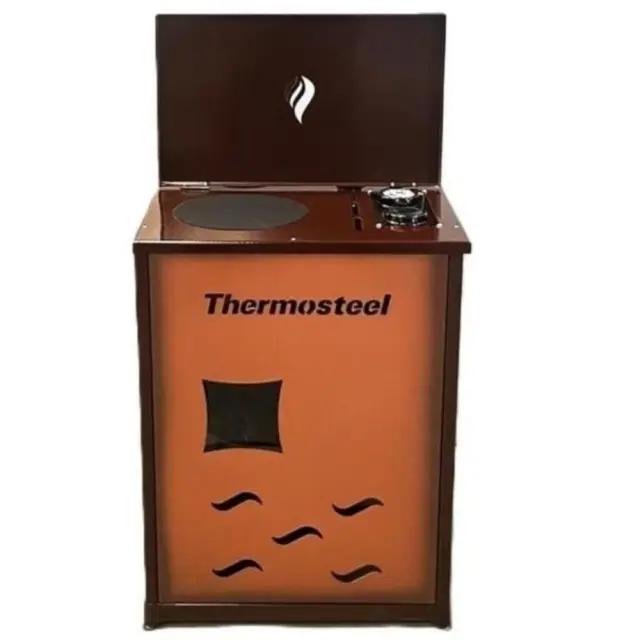 ThermoSteel Θερμάστρα - Σόμπα πετρελαίου εμαγιέ Κοράλ-Καφέ / D9000