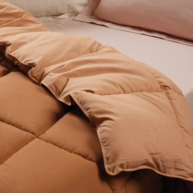 Πάπλωμα 160x220 Μονό Happy Das Home Micro 9694 Salmon-Terracotta 100% Microfiber 2