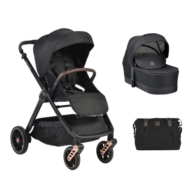 Cangaroo Πολυμορφικό καρότσι 2σε1 "Macan-Black"