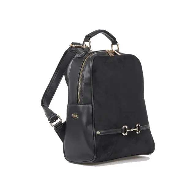 VERDE ΤΣΑΝΤΑ ΠΛΑΤΗΣ-BACKPACK 16-0008842 ΜΑΥΡΟ 2