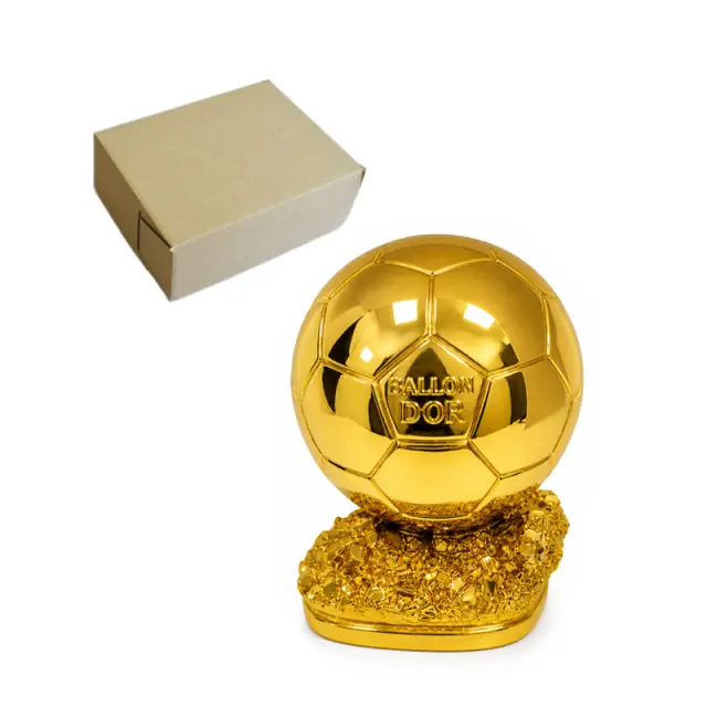 Τρόπαιο Μπάλα Ποδοσφαίρου Χρυσή σε Βάση - Golden Football Ball Trophy Ballon on Base 0332038