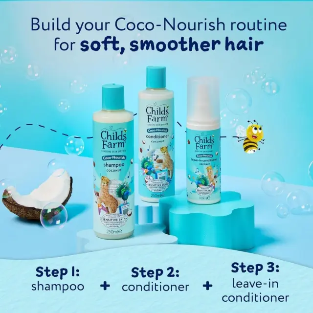 Childs Farm Παιδικό Conditioner με Καρύδα για Εύκολο Χτένισμα σε Μορφή Gel , Ιδανικό για Μπούκλες , Χωρίς Ξέβγαλμα 100ml 3