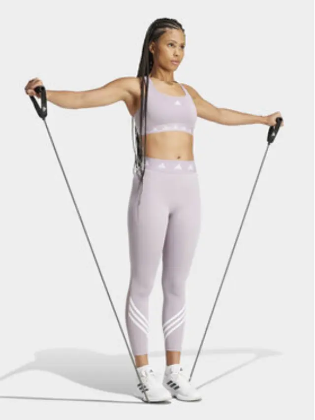 adidas Training Γυναικείο Κολάν Μωβ (IU1866) - XS 3