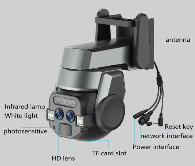 Κάμερα ασφαλείας IP - Dual - Security Camera - 10X-CM-Q0802 - 300112 2