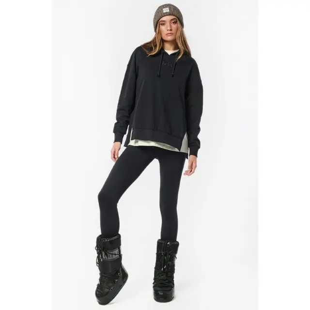 Body Action Side Slit Hoodie (061220-01-Black) - Μαύρο - L