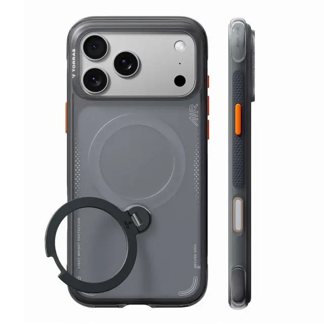 Torras Ostand Q3 Air, black - iPhone 18 Pro