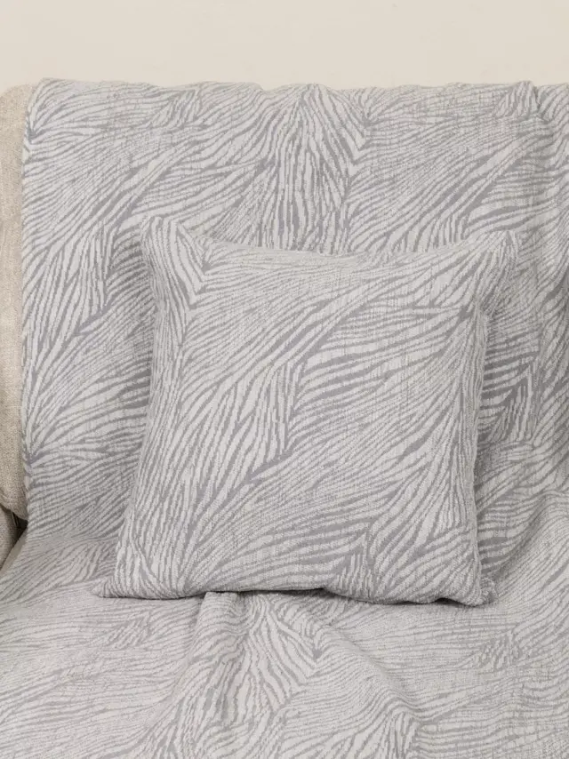 Διακοσμητική Μαξιλαροθήκη 45Χ45 Nima Moca Gray 55% Chenille-25% Cotton-20% Polyester