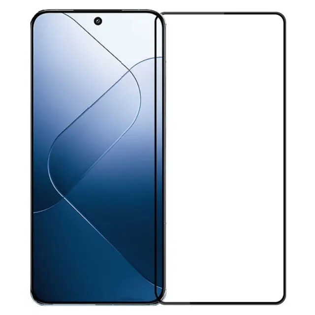 Full Cover Tempered Glass για Xiaomi Redmi Note 14 4G/5G- Black OEM 2