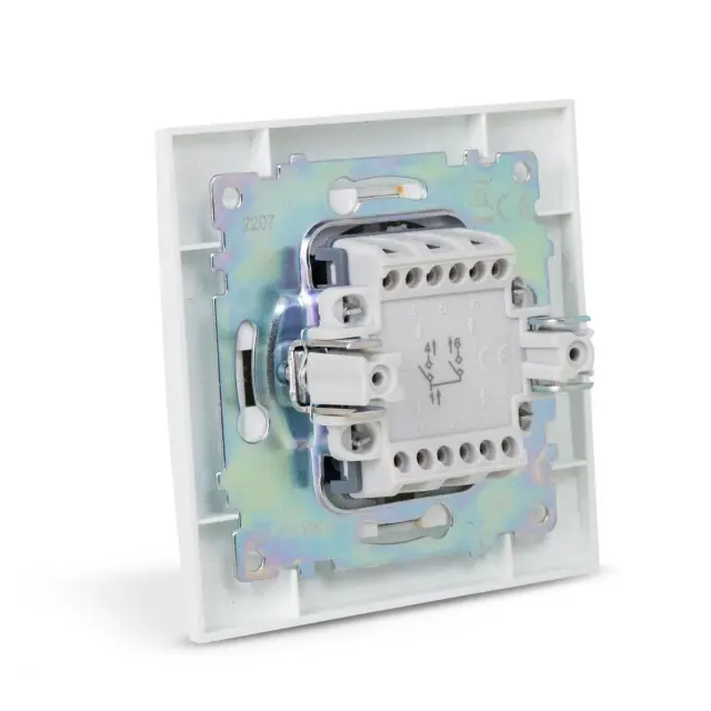 Entac 105 Arnold Recessed wall switch serial switch White 15.005.0096 2