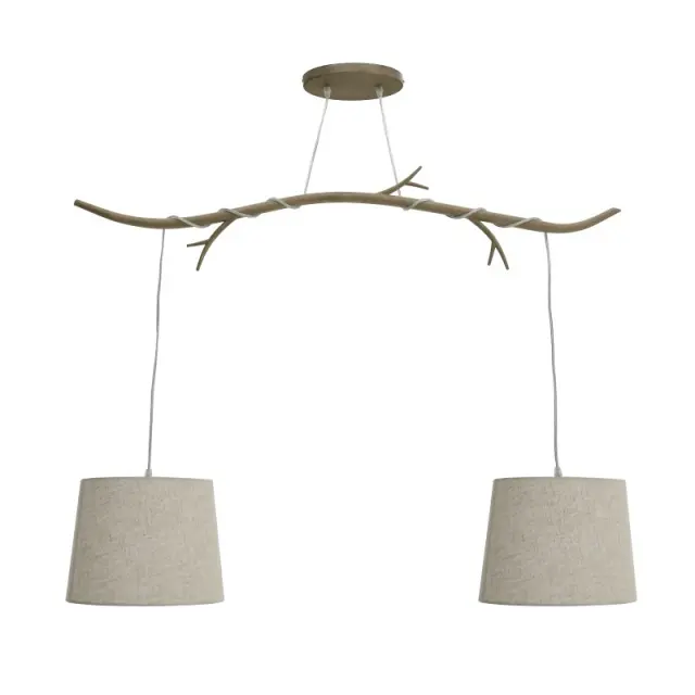 Φωτιστικό Οροφής 2Φωτο Μπεζ Μέταλλο 115x30x130cm 3-10-752-0056