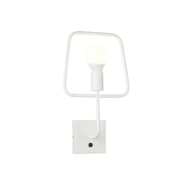 AcaLight Offer NETTO ΦΩΤΙΣΤΙΚΟ ΕΠΙΤΟΙΧΟ ΛΕΥΚΟ ΜΑΤ ΜΕΤΑΛΛΙΚΟ ΣΥΜΒΑΤΙΚΟ 1ΧΕ27 IP20 120Χ250mm