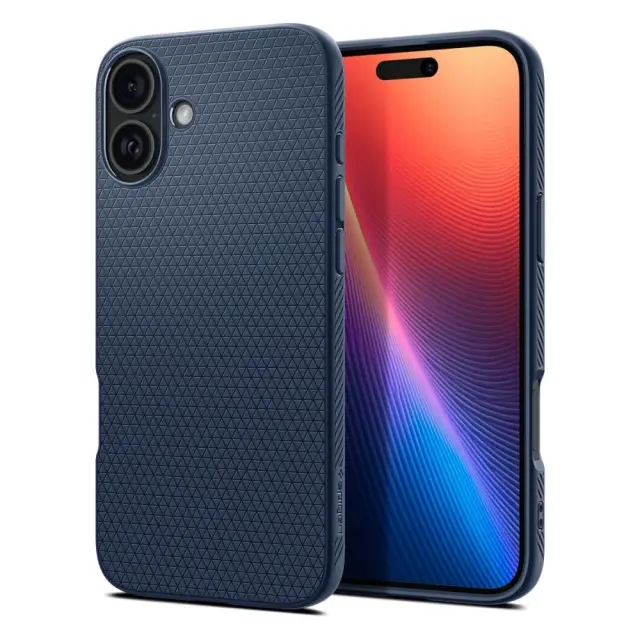 Θήκη Soft TPU Spigen Apple iPhone 16 Liquid Air Σκούρο Μπλε N65947