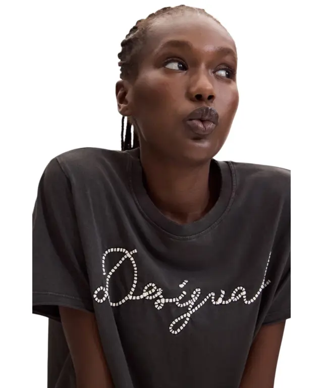 Desigual - Γυναικείο Μπλουζάκι Neena 26WWTK39-2000 Μαύρο 3
