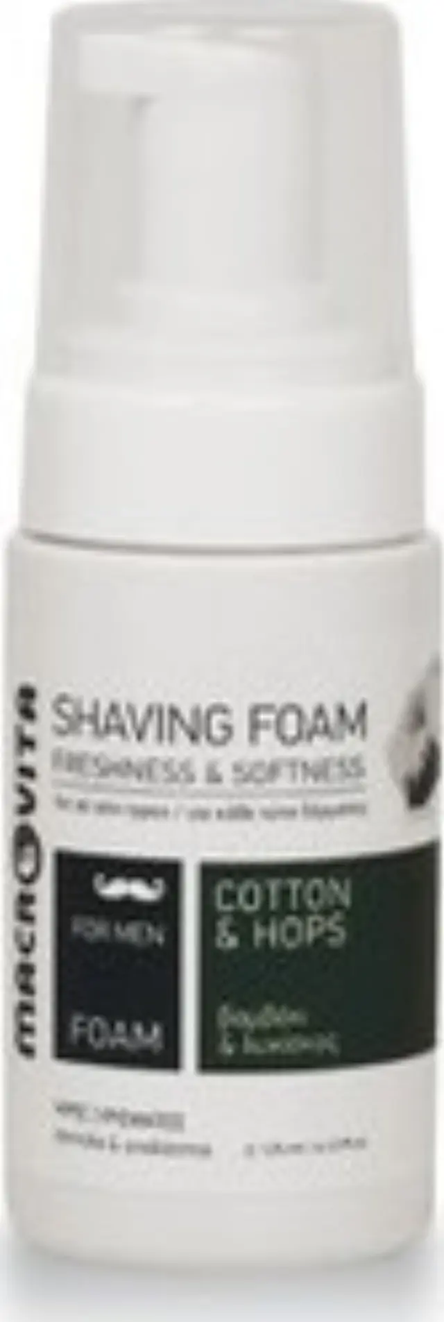 Macrovita Shaving Foam Βαμβάκι + Λυκίσκος 125ml