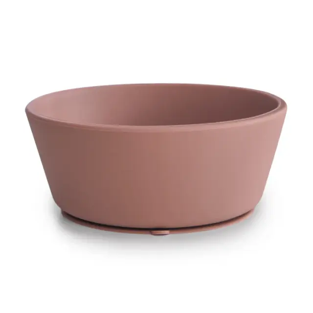Mushie Silicone Suction Bowl Μπωλ Φαγητού Σιλικόνης - Cloudy Mauve