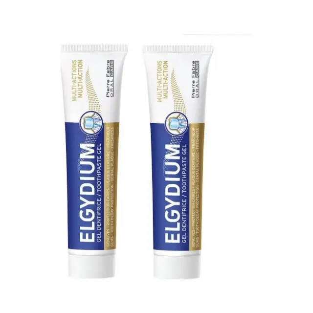 Elgydium Multi Action Toothpaste Gel 2 x 75ml
