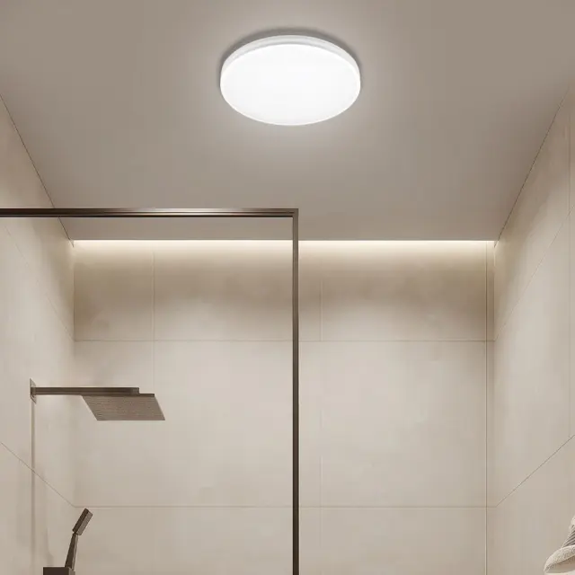 LED Στεγανό 12W-18W-24Watt NANCY Φωτιστικό Oροφής Πλαφονιέρα IP54 CCT Λευκό VIV005319