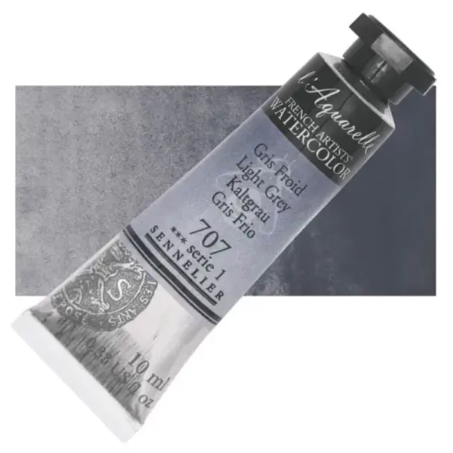 Χρώμα Ακουαρέλας Sennelier l Aquarelle Σωληνάριο 10ml - 707 Light Grey