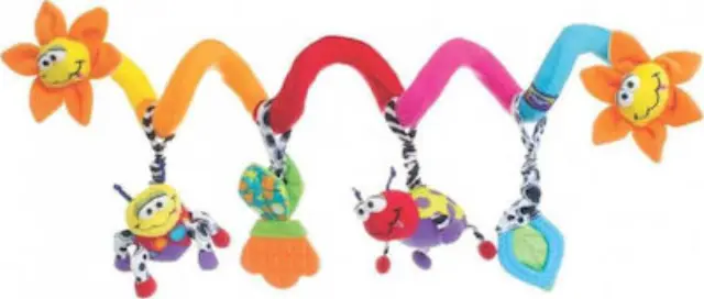 Playgro Σπιράλ Παιχνίδι Κούνιας και Καροτσιού με Μασητικό Twirly Whirly Bugs για 0m+